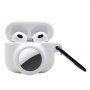 2 az 1-ben szilikon védőtok - AirPods 3 / AirTag 1 / 2 - fehér