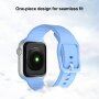 Egyszínű szilikon szíj - Apple Watch 42mm / 41mm / 40mm / 38mm - sötétzöld