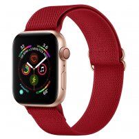 Nylon szíj csúsztatható csattal - Apple Watch 42mm / 41mm / 40mm / 38mm - karmazsinvörös