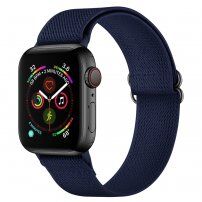 Nylon szíj csúsztatható csattal - Apple Watch 42mm / 41mm / 40mm / 38mm - sötétkék
