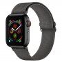 Nylon szíj csúsztatható csattal - Apple Watch Ultra 49mm / 46mm / 45mm / 44mm / 42mm - sötétszürke