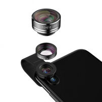 JOYROOM 3 az egyben fényképező objektív szett - halszem / makro objektív / szélesvásznú objektív Apple iPhone