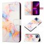 Márvány flip cover tok PU bőrből - iPhone 13 mini - színes