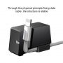 BASEUS alumínium töltős állvány Apple iPhone - fekete