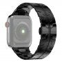 Elegáns rozsdamentes acél szíj - Apple Watch Ultra 49mm / 46mm / 45mm / 44mm / 42mm - fekete