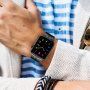 Elegáns rozsdamentes acél szíj - Apple Watch Ultra 49mm / 46mm / 45mm / 44mm / 42mm - fekete
