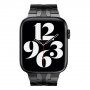 Elegáns rozsdamentes acél szíj - Apple Watch 42mm / 41mm / 40mm / 38mm - fekete