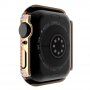 Strasszkővel kirakott tok edzett üveggel - Apple Watch 40mm - rózsaszín-arany