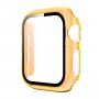 Átlátszó tok edzett üveggel - Apple Watch 40mm - narancssárga