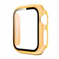 Átlátszó tok edzett üveggel - Apple Watch 40mm - narancssárga