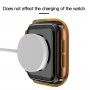 Átlátszó tok edzett üveggel - Apple Watch 44mm - narancssárga