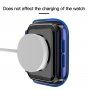 Átlátszó tok edzett üveggel - Apple Watch 44mm - kék
