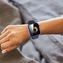 Átlátszó tok edzett üveggel - Apple Watch 44mm - kék