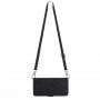 Flip cover tok crossbody stílusú pánttal - iPhone 13 mini - fekete