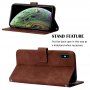 Flip cover tok crossbody stílusú pánttal - iPhone XS Max - barna