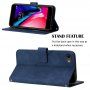 Flip cover tok crossbody stílusú pánttal - iPhone 7 / 8 / SE (2020/2022) - kék