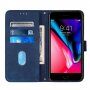 Flip cover tok crossbody stílusú pánttal - iPhone 7 / 8 / SE (2020/2022) - kék