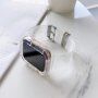 Tokkal átlátszó szíj - Apple Watch 45mm / 44mm / 42mm - neon rózsaszín
