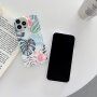 Védőtok puha műanyagból - iPhone 13 Pro Max - piros virágok