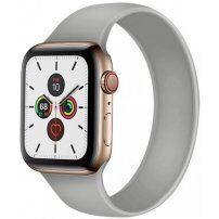 Szilikon körpánt - szíj csat nélkül - Apple Watch 42mm / 41mm / 40mm / 38mm - M - szürke