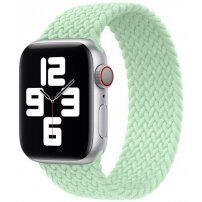 Nylon fontott körpánt - Apple Watch Ultra 49mm / 46mm / 45mm / 44mm / 42mm - L - zöld