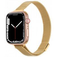 Vékony milánói fém szíj - Apple Watch 42mm / 41mm / 40mm / 38mm - arany