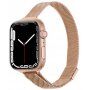 Vékony milánói fém szíj - Apple Watch 42mm / 41mm / 40mm / 38mm - rózsaszín-arany