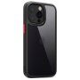 Kingsteel Wolf védőtok üveg hátlappal - iPhone 13 Pro Max - fekete