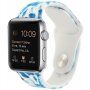 Szilikon szíj batikolt mintával - Apple Watch Ultra 49mm / 46mm / 45mm / 44mm / 42mm - kék