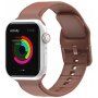 Egyszínű szilikon szíj - Apple Watch 42mm / 41mm / 40mm / 38mm - barna