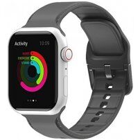 Egyszínű szilikon szíj - Apple Watch 42mm / 41mm / 40mm / 38mm - szürke
