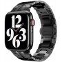 Elegáns rozsdamentes acél szíj - Apple Watch 42mm / 41mm / 40mm / 38mm - fekete