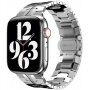 Elegáns rozsdamentes acél szíj - Apple Watch 42mm / 41mm / 40mm / 38mm - ezüst