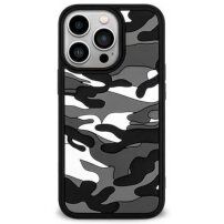 Terepmintás védőtok - iPhone 13 Pro - szürke