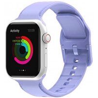 Egyszínű szilikon szíj - Apple Watch 42mm / 41mm / 40mm / 38mm - lila