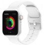 Egyszínű szilikon szíj - Apple Watch 42mm / 41mm / 40mm / 38mm - fehér