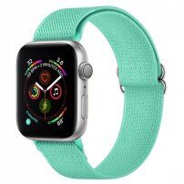 Nylon szíj csúsztatható csattal - Apple Watch 42mm / 41mm / 40mm / 38mm - türkizkék