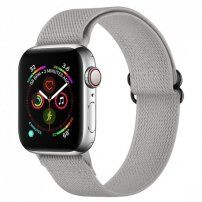 Nylon szíj csúsztatható csattal - Apple Watch 42mm / 41mm / 40mm / 38mm - szürke