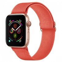 Nylon szíj csúsztatható csattal - Apple Watch 42mm / 41mm / 40mm / 38mm - narancssárga
