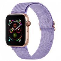 Nylon szíj csúsztatható csattal - Apple Watch 42mm / 41mm / 40mm / 38mm - lila