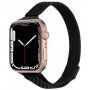 Vékony milánói fém szíj - Apple Watch 42mm / 41mm / 40mm / 38mm - fekete