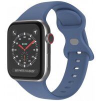 Szilikon szíj pillangócsattal - Apple Watch 42mm / 41mm / 40mm / 38mm - azúrkék
