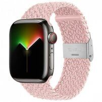 Nylon szíj színes pöttyökkel - Apple Watch 42mm / 41mm / 40mm / 38mm - régi rózsaszín
