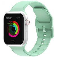 Egyszínű szilikon szíj - Apple Watch 42mm / 41mm / 40mm / 38mm - mentazöld
