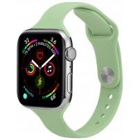 Vékony szilikon szíj - Apple Watch 42mm / 41mm / 40mm / 38mm - zöld