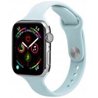 Vékony szilikon szíj - Apple Watch 42mm / 41mm / 40mm / 38mm - mentazöld
