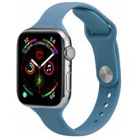 Vékony szilikon szíj - Apple Watch 42mm / 41mm / 40mm / 38mm - kék