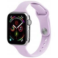 Vékony szilikon szíj - Apple Watch 42mm / 41mm / 40mm / 38mm - halványlila