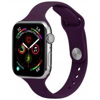 Vékony szilikon szíj - Apple Watch 42mm / 41mm / 40mm / 38mm - lila