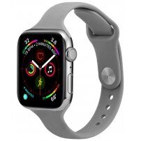 Vékony szilikon szíj - Apple Watch 42mm / 41mm / 40mm / 38mm - szürke